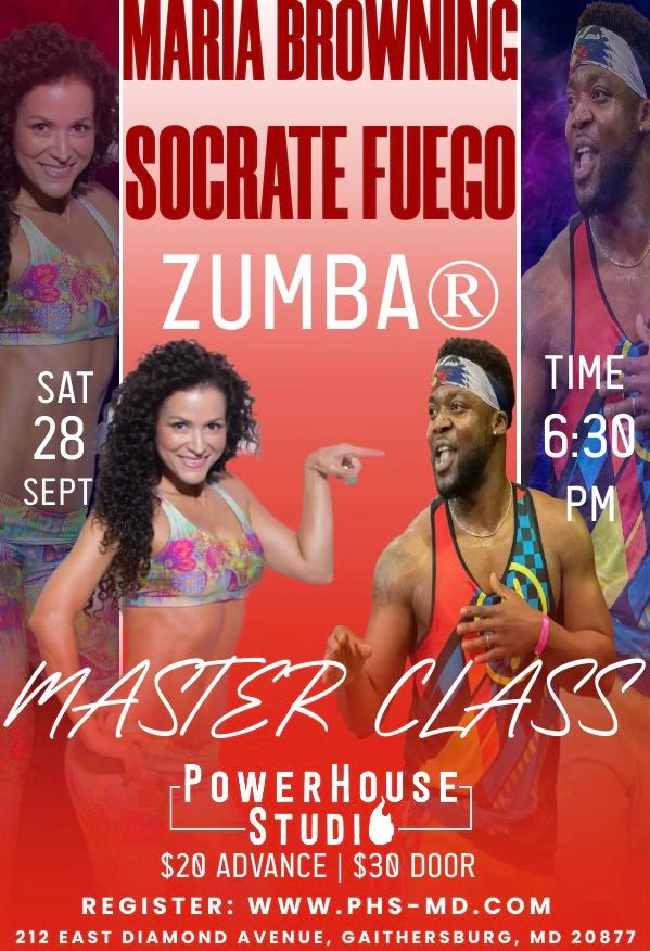 Zumba Master Class with Socrate Fuego and ZES Maria Browning