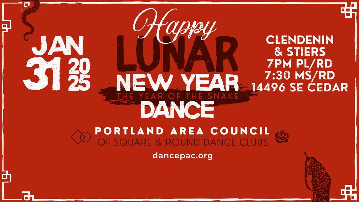 PAC 5th Friday Dance - HAPPY LUNAR NEW YEAR