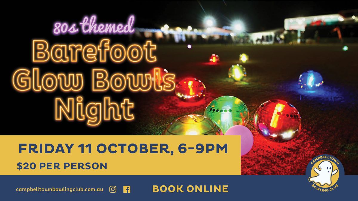 80's Themed Glow Barefoot Bowls Night