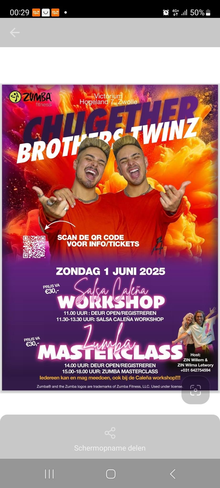 Zumba\u00ae event & Salsa Cale\u00f1a Workshop. Double Fun, Brothers Twinz