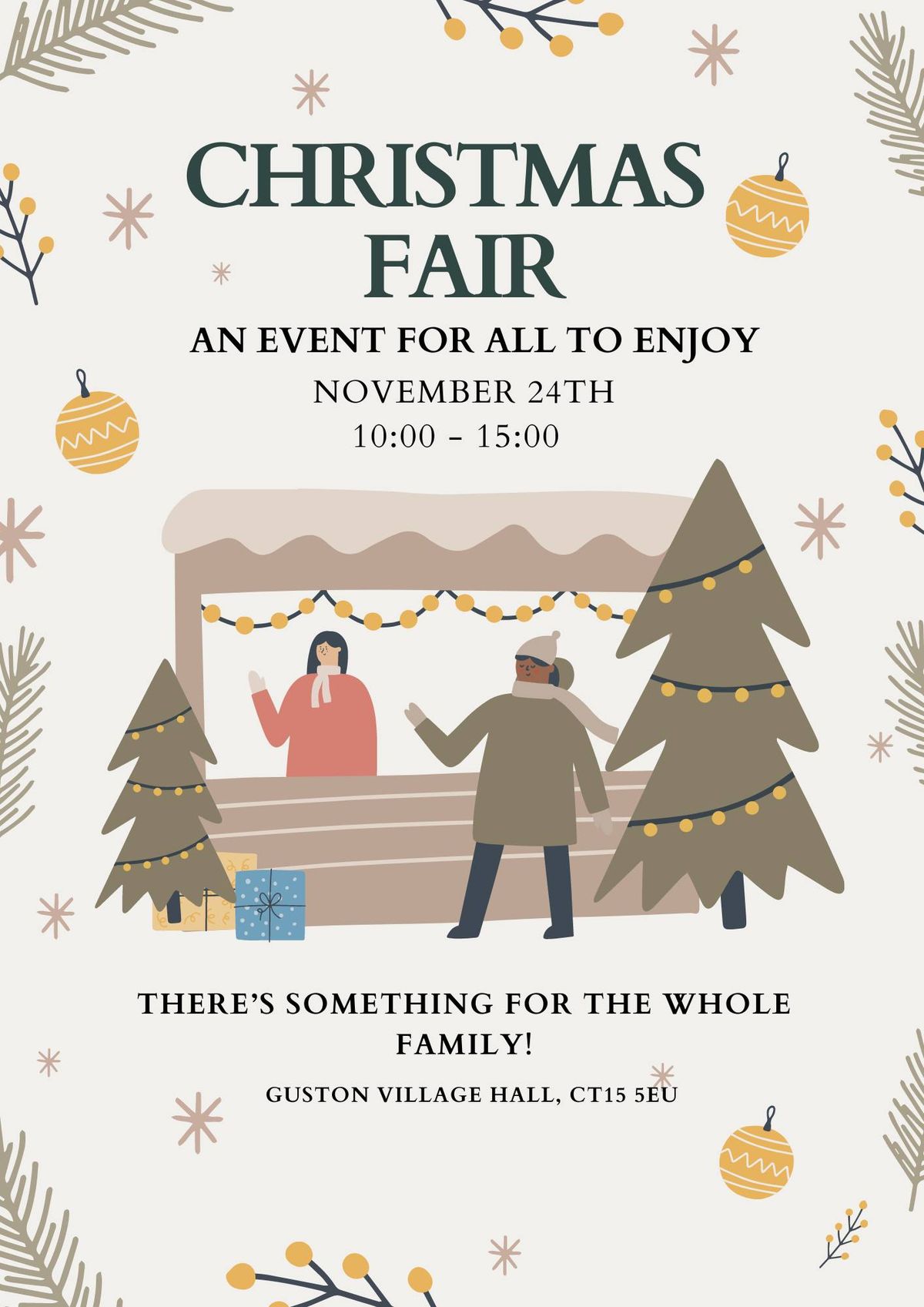 Christmas Fair at Guston Village Hall