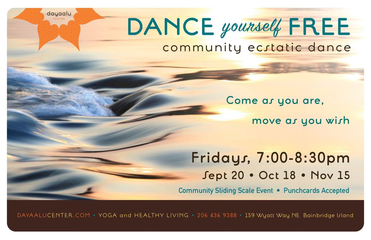 Dance Yourself Free: Community Ecstatic Dance (In-Studio)