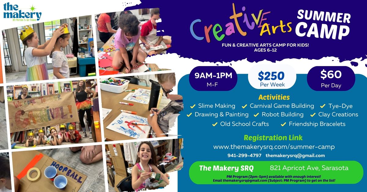 Creative Arts Summer Camp 2024 Day Campers Welcome