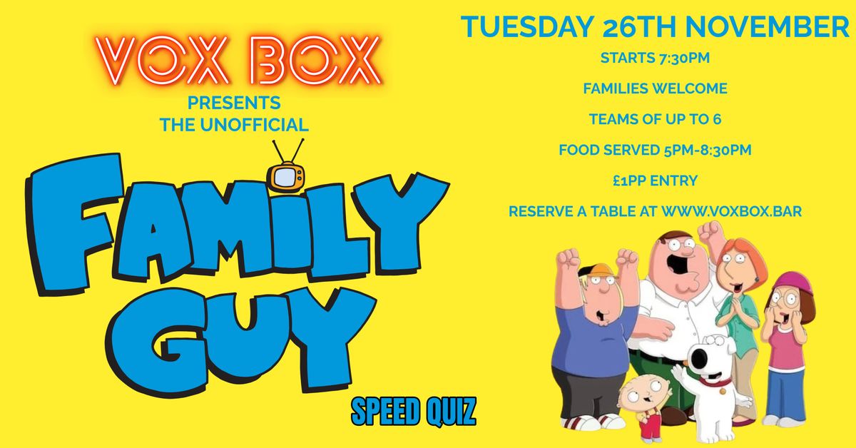 Themed Quiz - Family Guy Edition