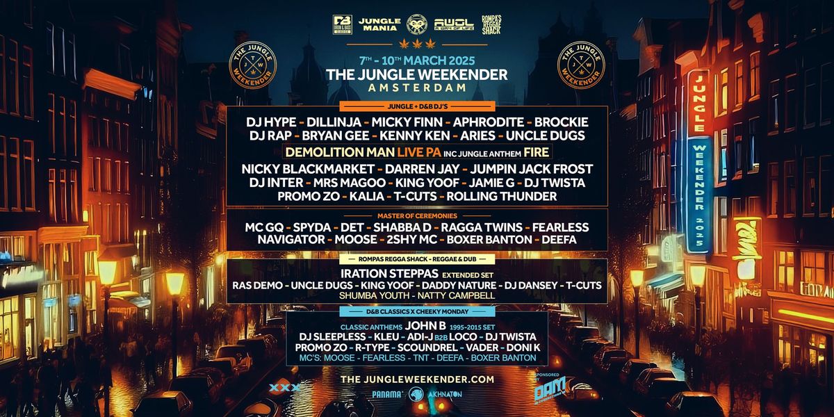 The Jungle Weekender Amsterdam \u2022 7-10 March 2025