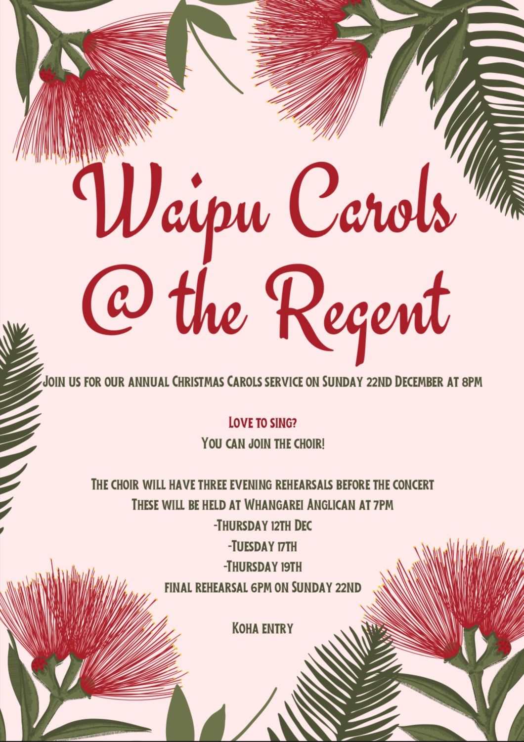 WAIPU CAROLS @ THE REGENT