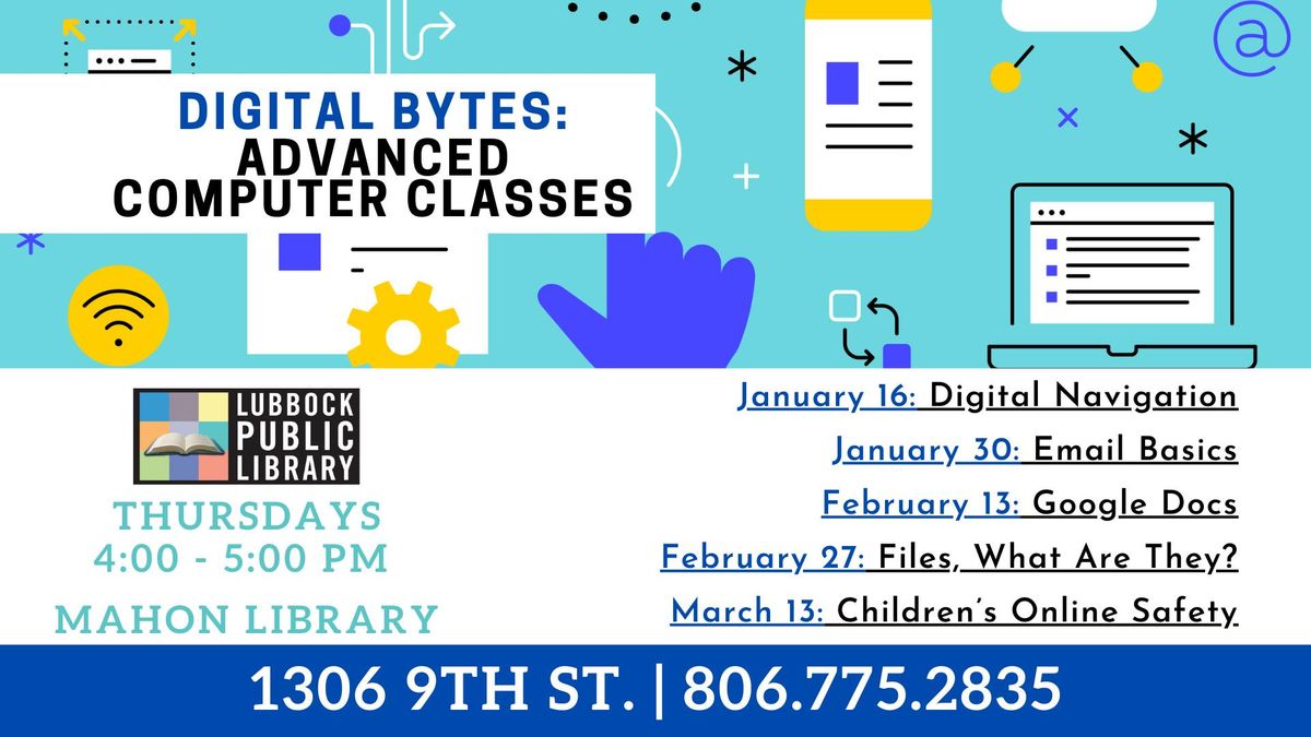 Digital Bytes: Advanced Computer Class at Mahon Library