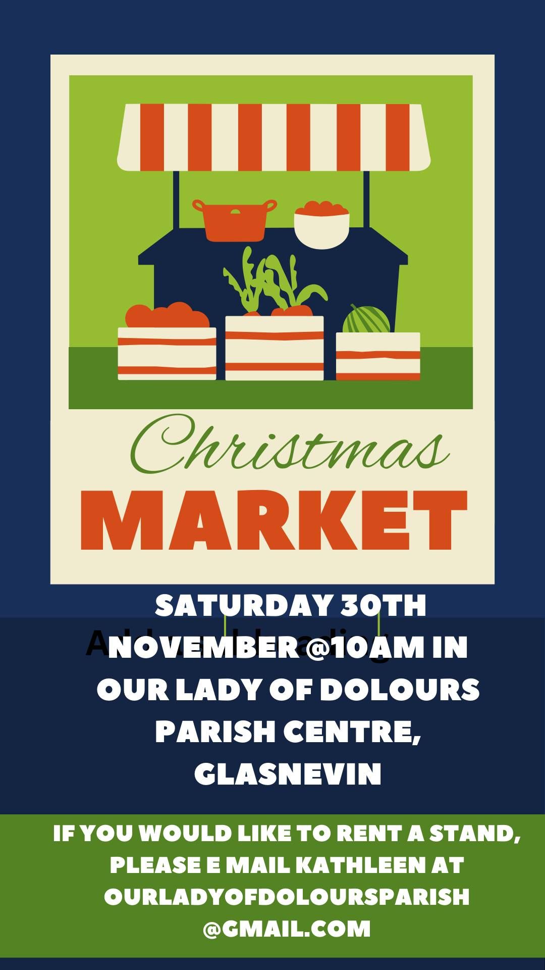 Christmas Market 30th November Book a Stall