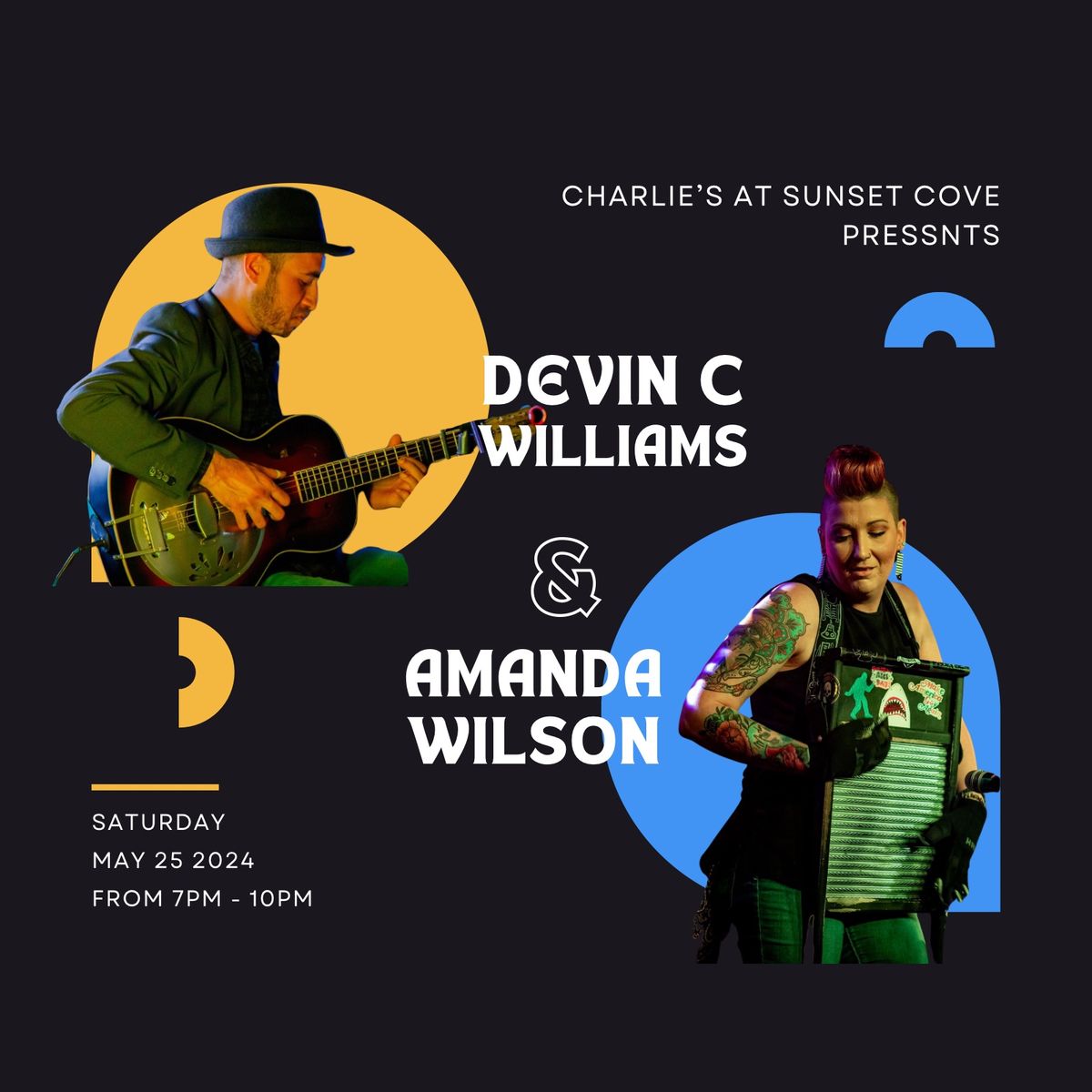 Devin C Williams & Amanda Wilson at Charlie\u2019s at Sunset Cove