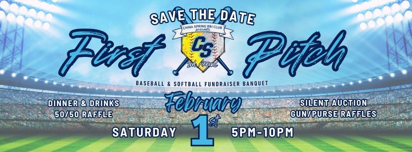 2nd Annual Cougs First Pitch Baseball & Softball Fundraiser Banquet