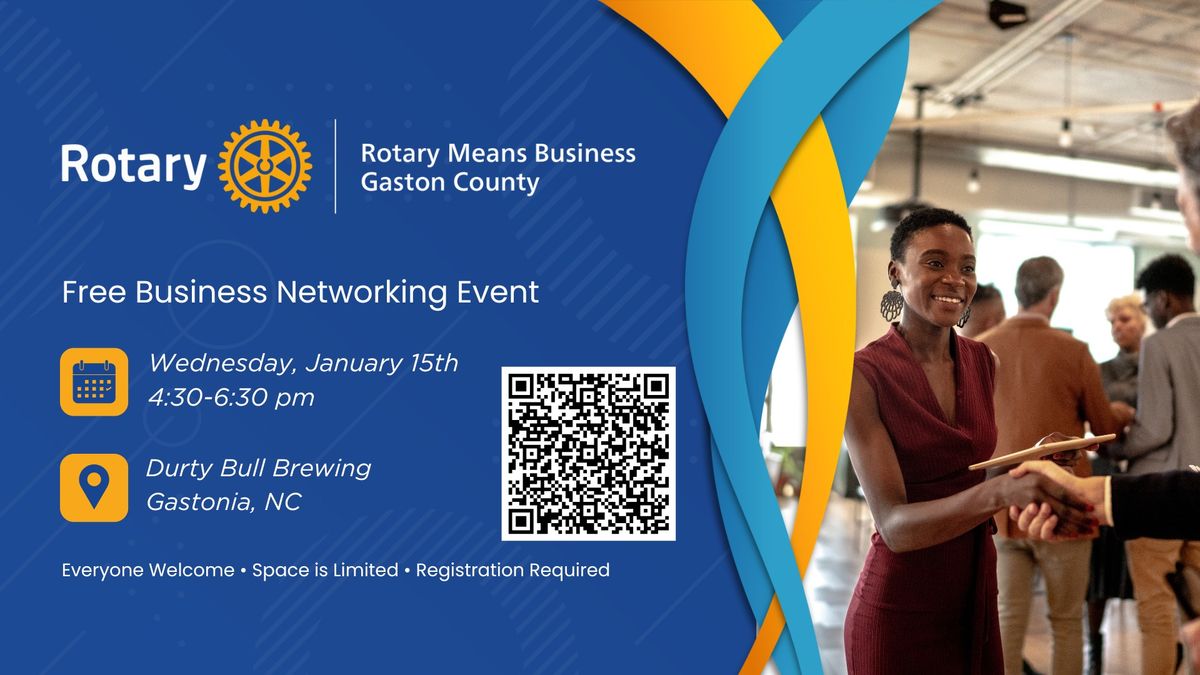 Rotary Means Business Networking Event \u2013 Gaston County