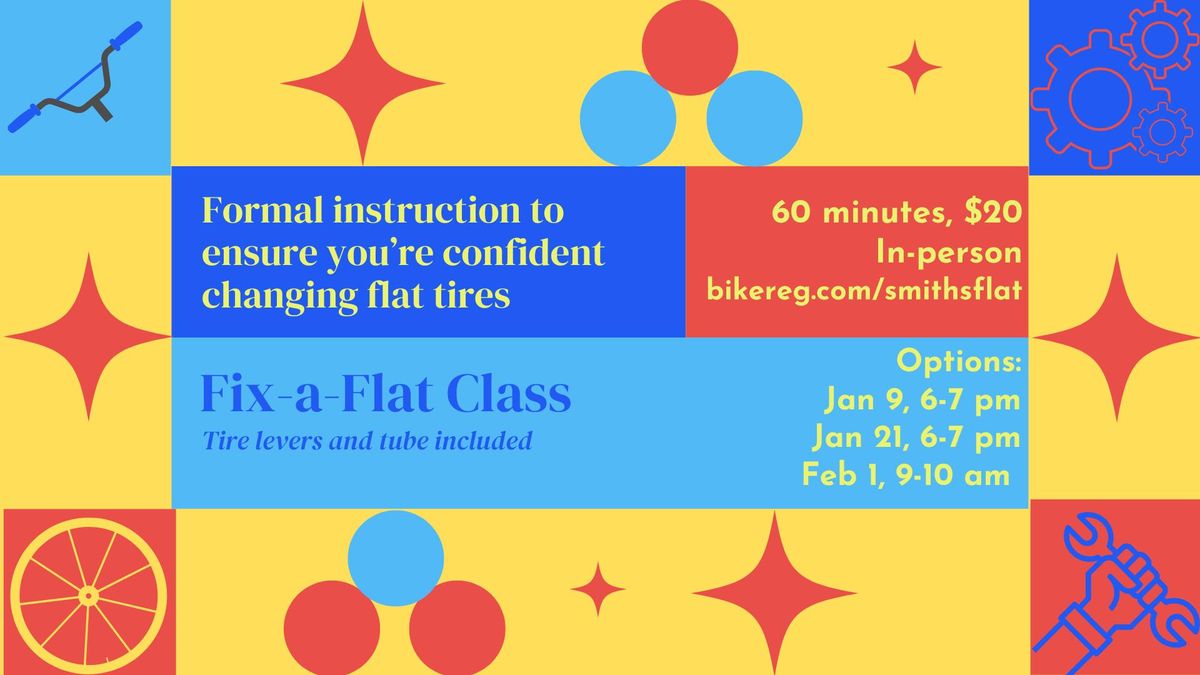 Fix-a-Flat: February 1st Women's Clinic