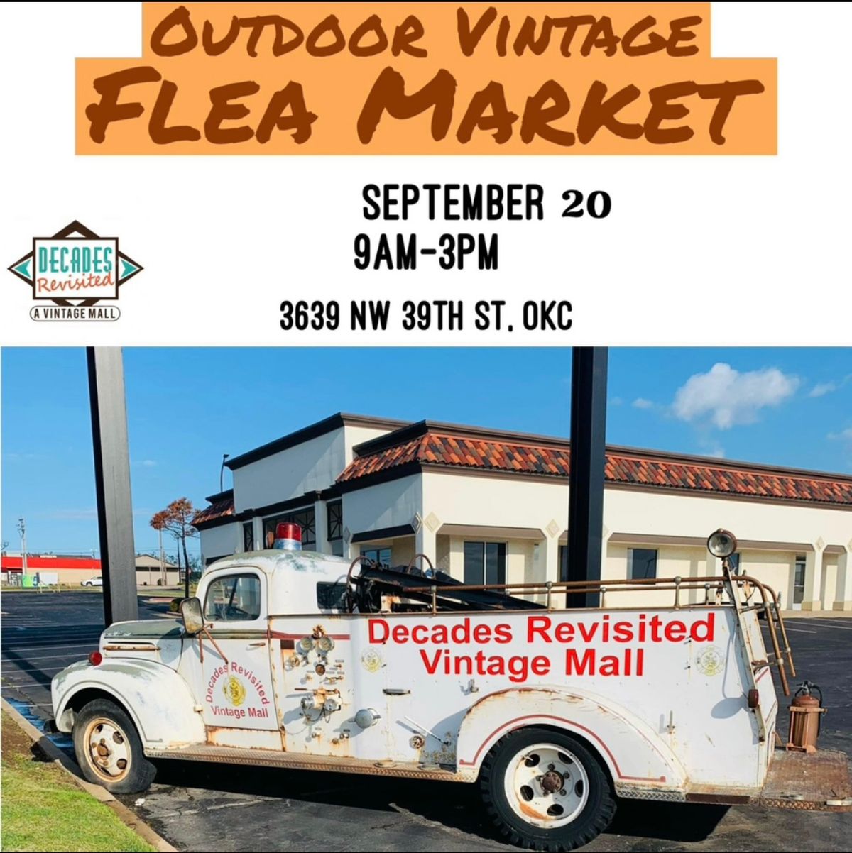 Outdoor Vintage Flea Market - Sunday, September 20th