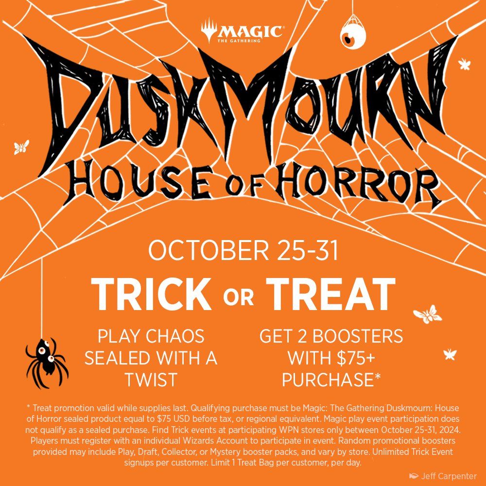 Duskmourn Trick OR Treat Chaos Sealed Tournament 