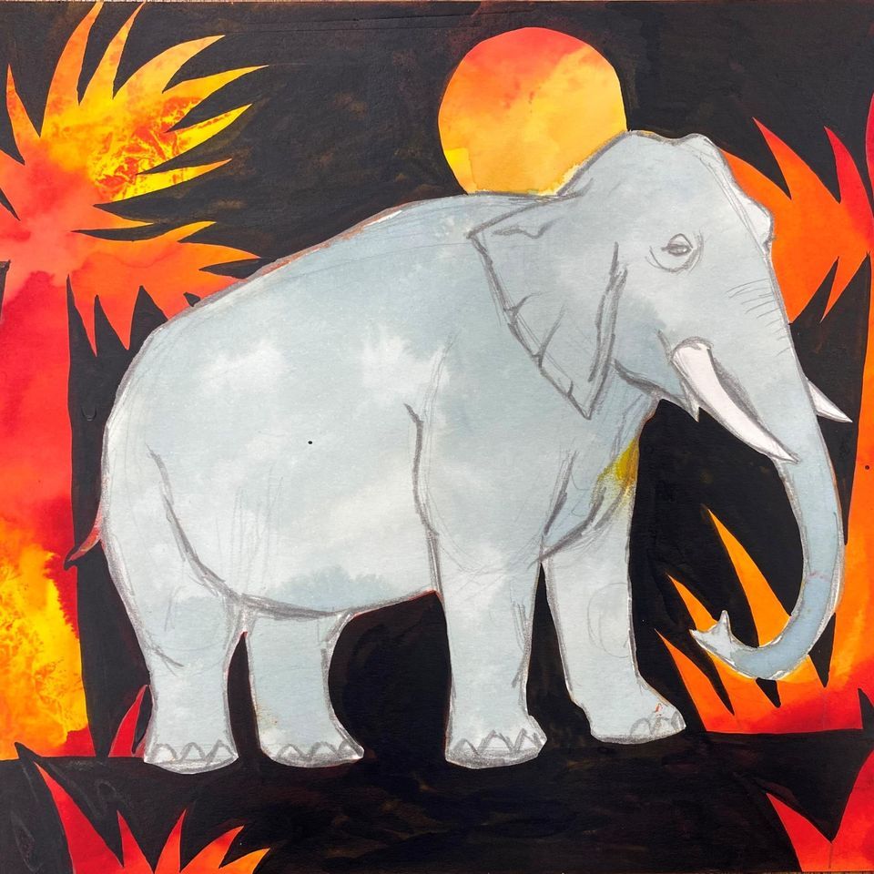 Painting: Elephant Antics | Holiday Programme @ UXBRIDGE