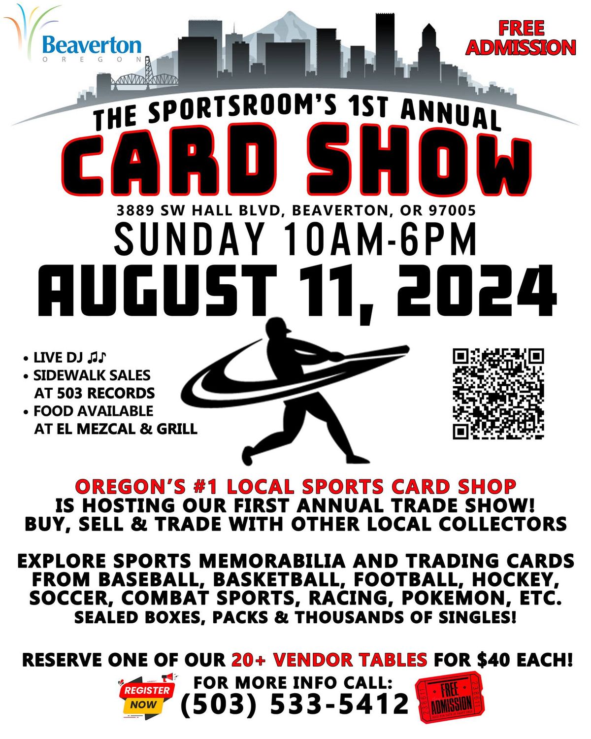 1st Annual CARD SHOW at The SportsRoom