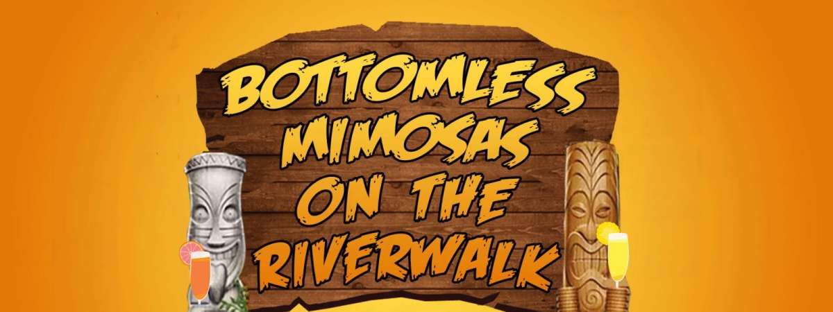 Bottomless Mimosas on the Riverwalk - Every Weekend at Island Party Hut(June 1st)