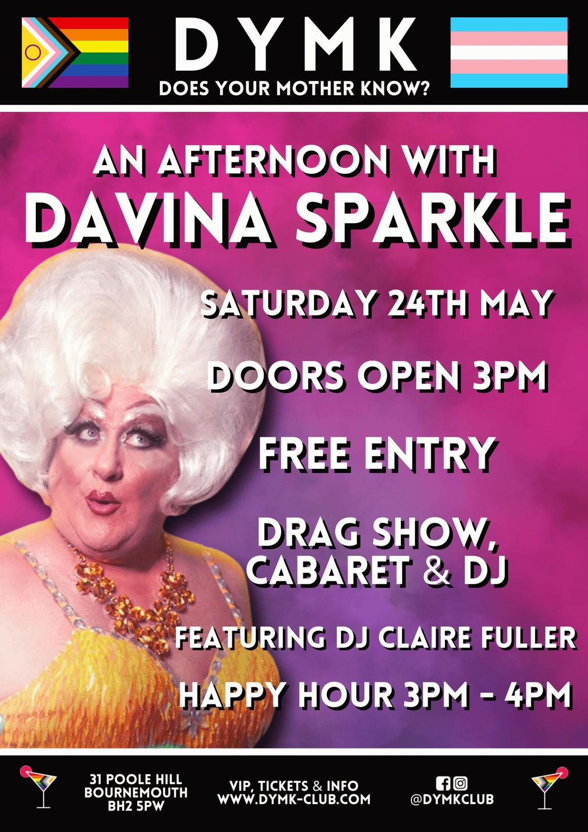 DAVINA SPARKLE! - DYMK Nightclub - Drag Show, Cabaret &amp; DJ