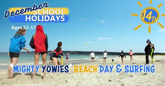 Dec-Jan School Holidays: Mighty Yowies Beach Day & Surfing