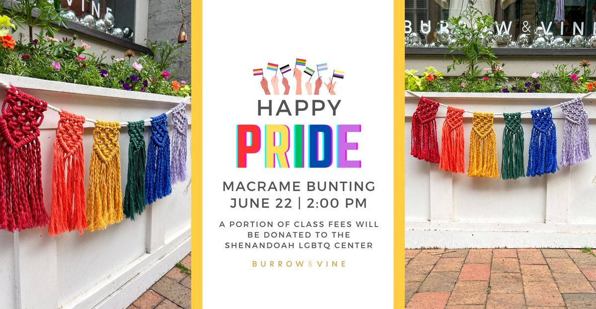 Pride Macrame Bunting