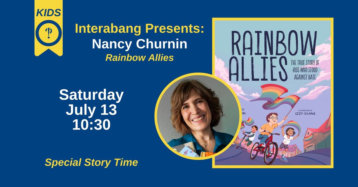 SPECIAL STORY TIME with Nancy Churnin