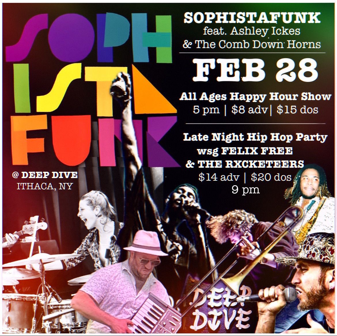 Sophistafunk (feat. The Comb Down horn section + Ashley Ickes) w\/ Felix Free & The Rxcketeers