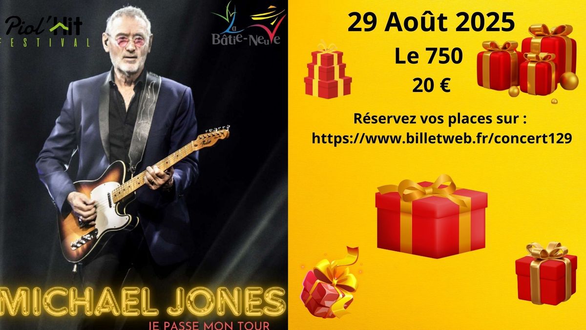 Concert de Micha\u00ebl Jones : Mise en vente des places