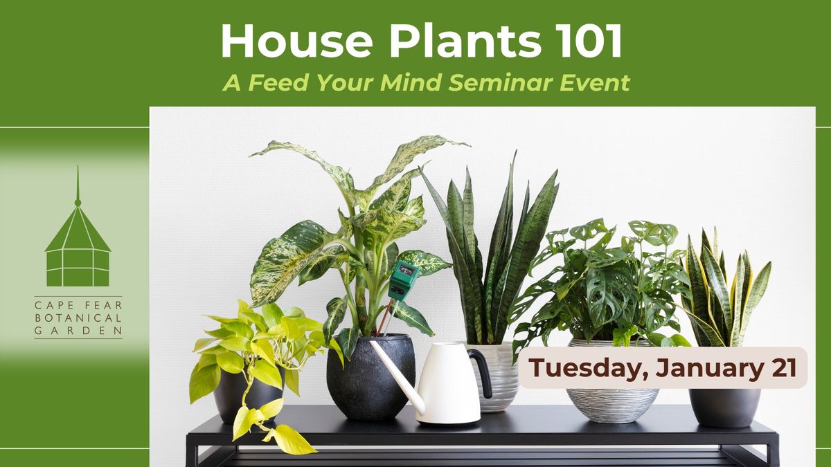 House Plants 101 Seminar at the Garden