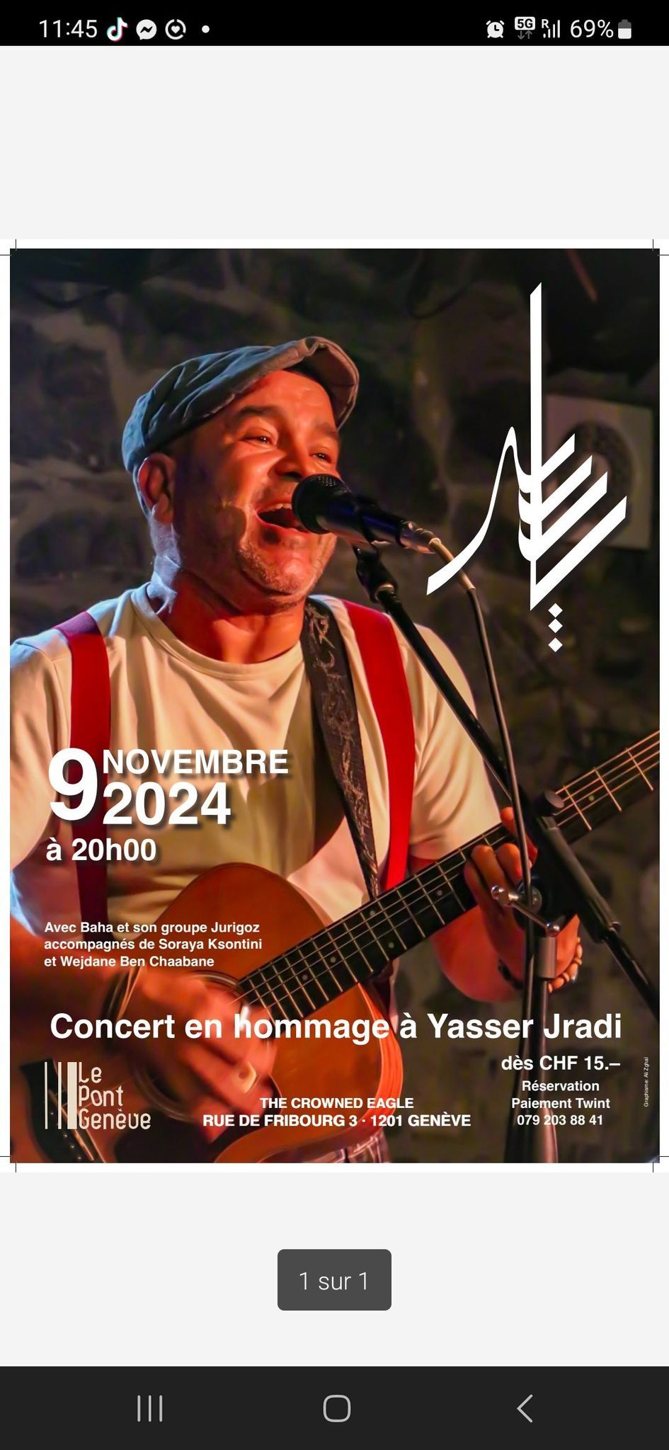 Concert en l'honneur de Yasser Jradi