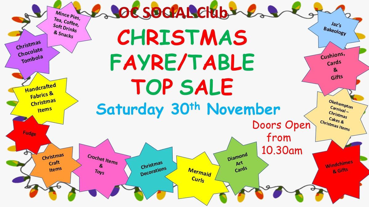 Christmas Craft Fayre & Table Top Sale