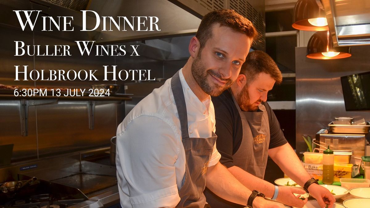 Buller Wines x Holbrook Hotel Dinner