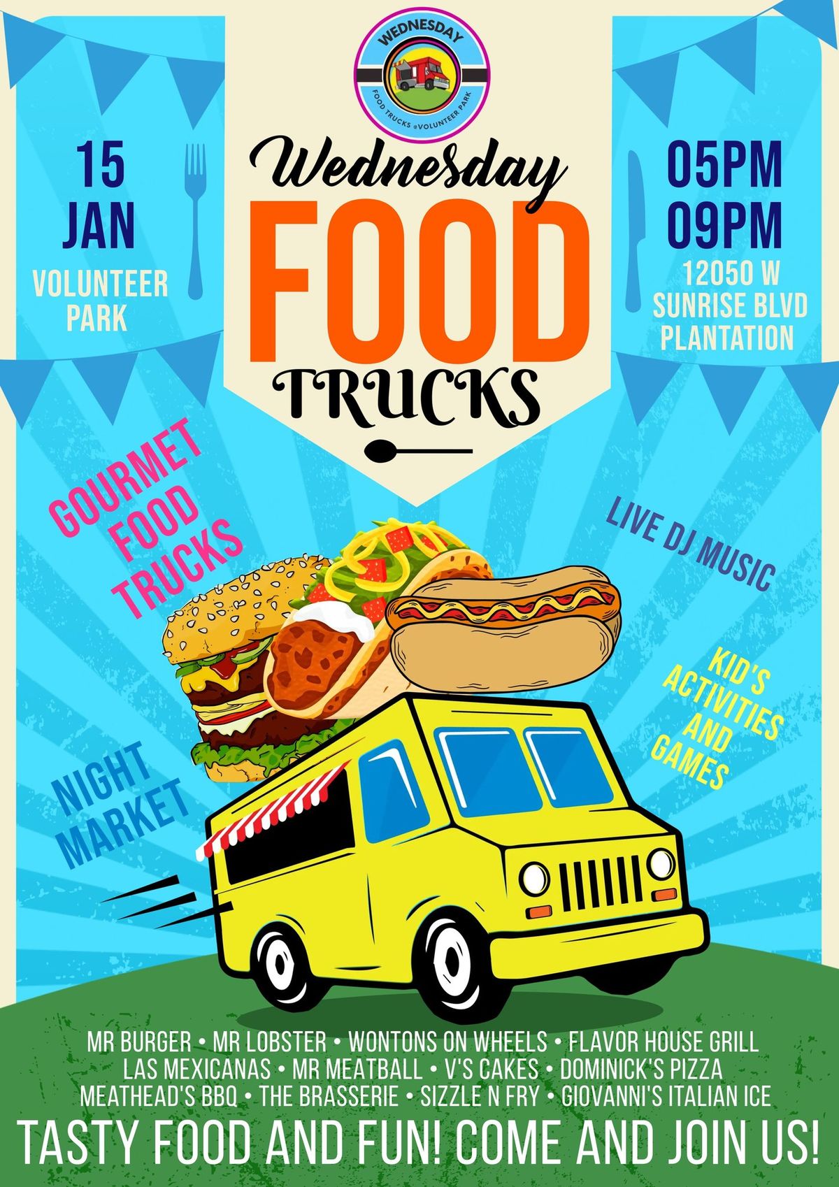 Wednesday Food Trucks at Volunteer Park 