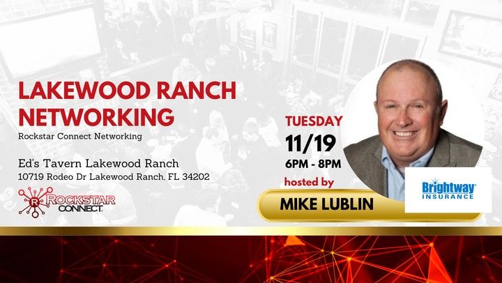 Free Lakewood Ranch Rockstar Connect Networking Event (November)