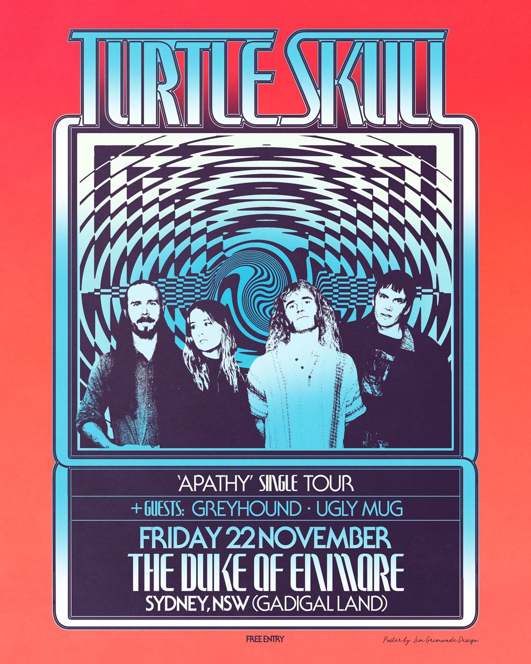 Turtle Skull - Apathy single launch - Sydney - FREE!!!