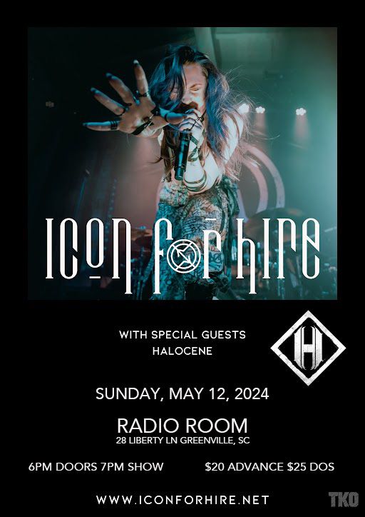 Radio Room Presents: Icon For Hire and Halocene at Radio Room w\/ Tides In Transit & Forever May Fall
