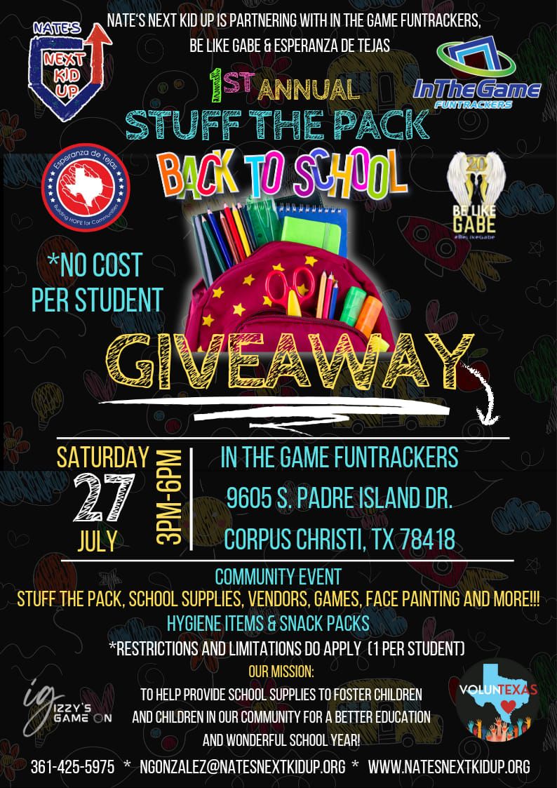 1st Annual Stuff the Pack Back to School Event!