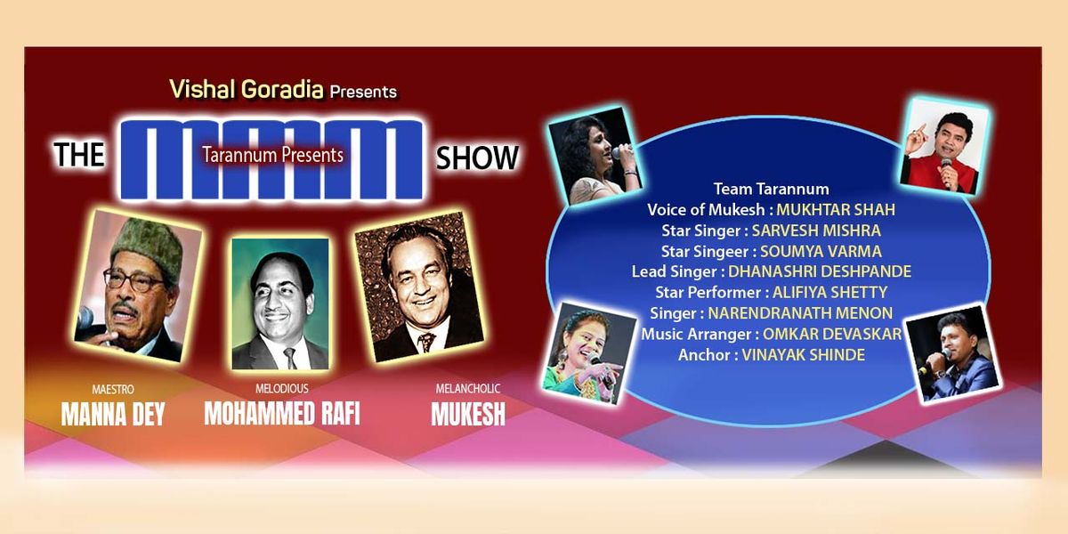 MAESTROS -MANNADEY, RAFI AND MUKESH