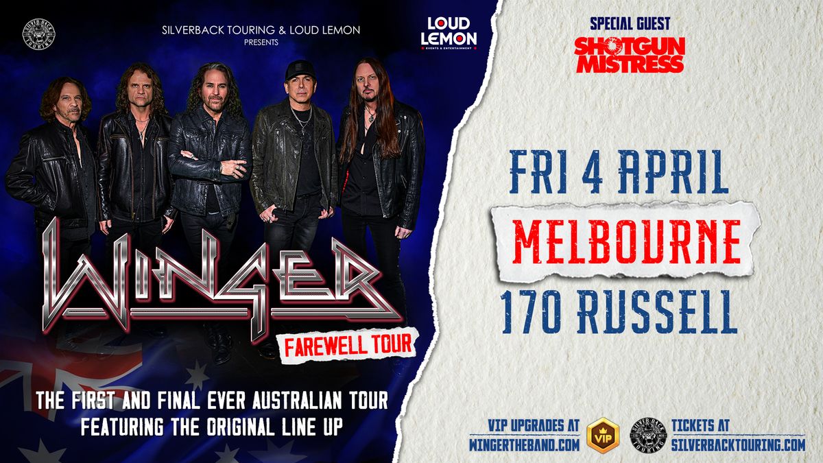 Winger Farewell Tour - Melbourne