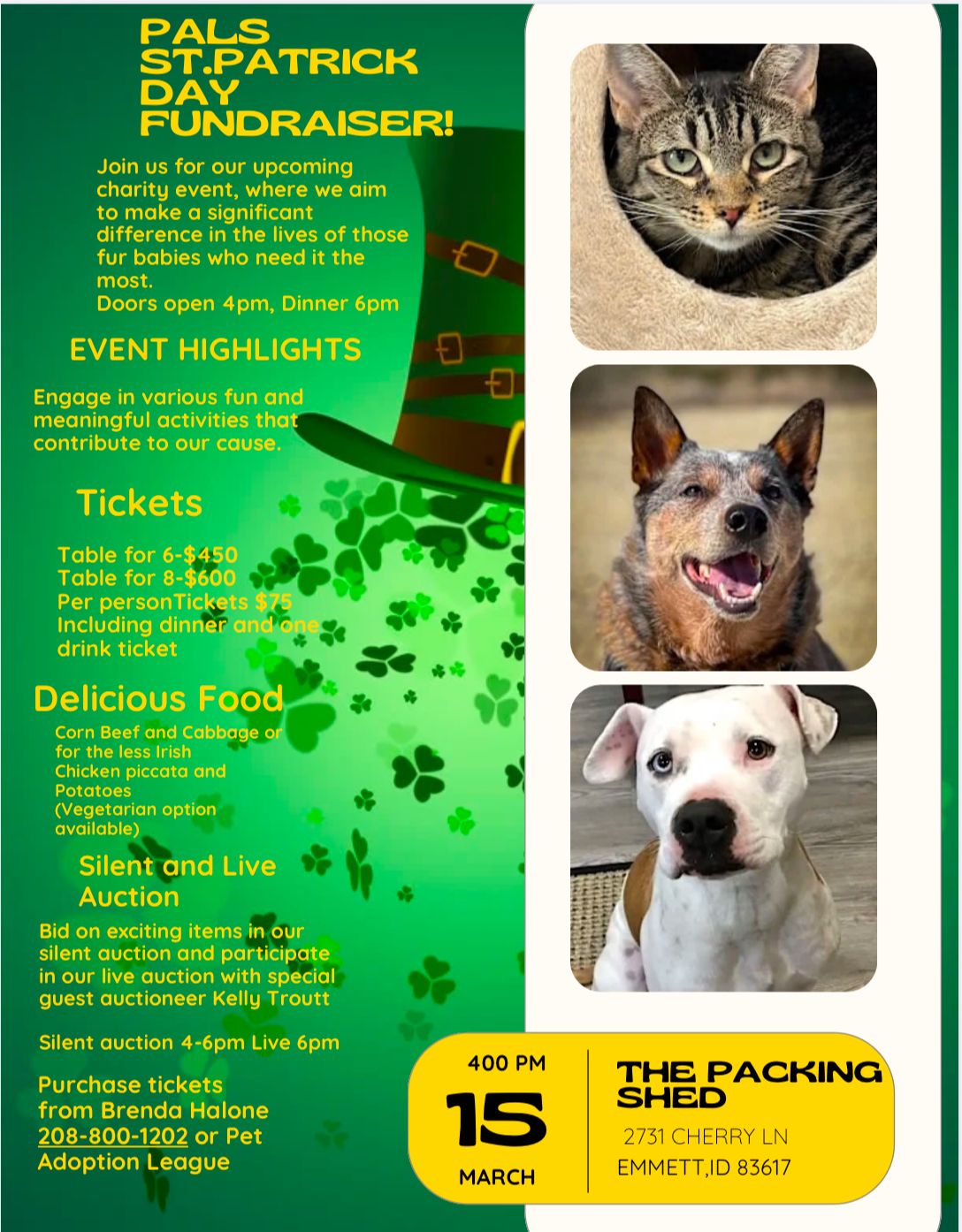 PAL St. Patrick Day Fundraiser