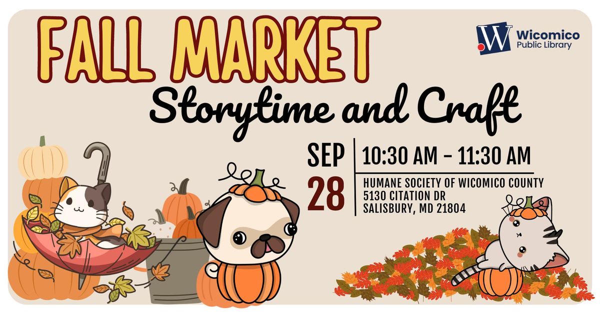 Fall Market Storytime and Craft