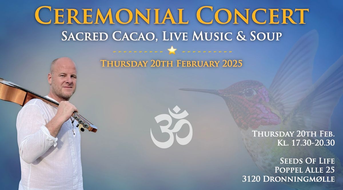 Sacred Cacao, Live Music & Soup