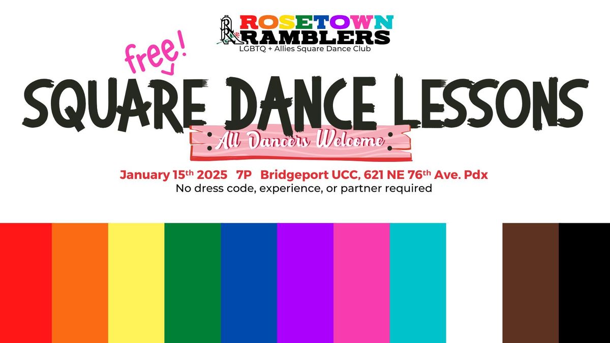 FREE Square Dance Lesson! Jan 15