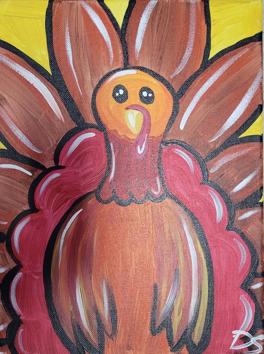 Creative Canvas for Kids - Thanksgiving Turkey