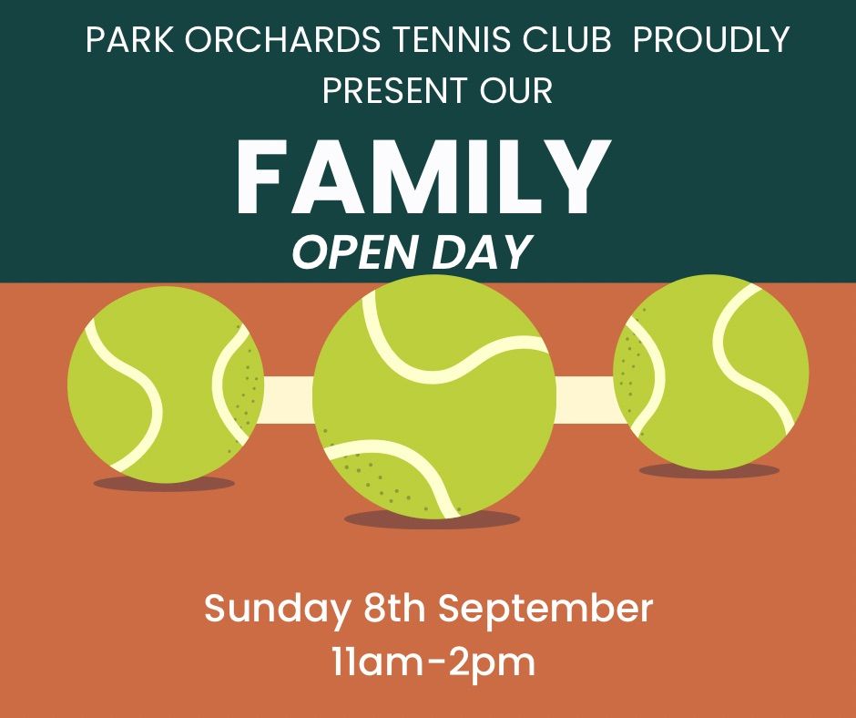 Park Orchards Tennis Club- Family Open Day