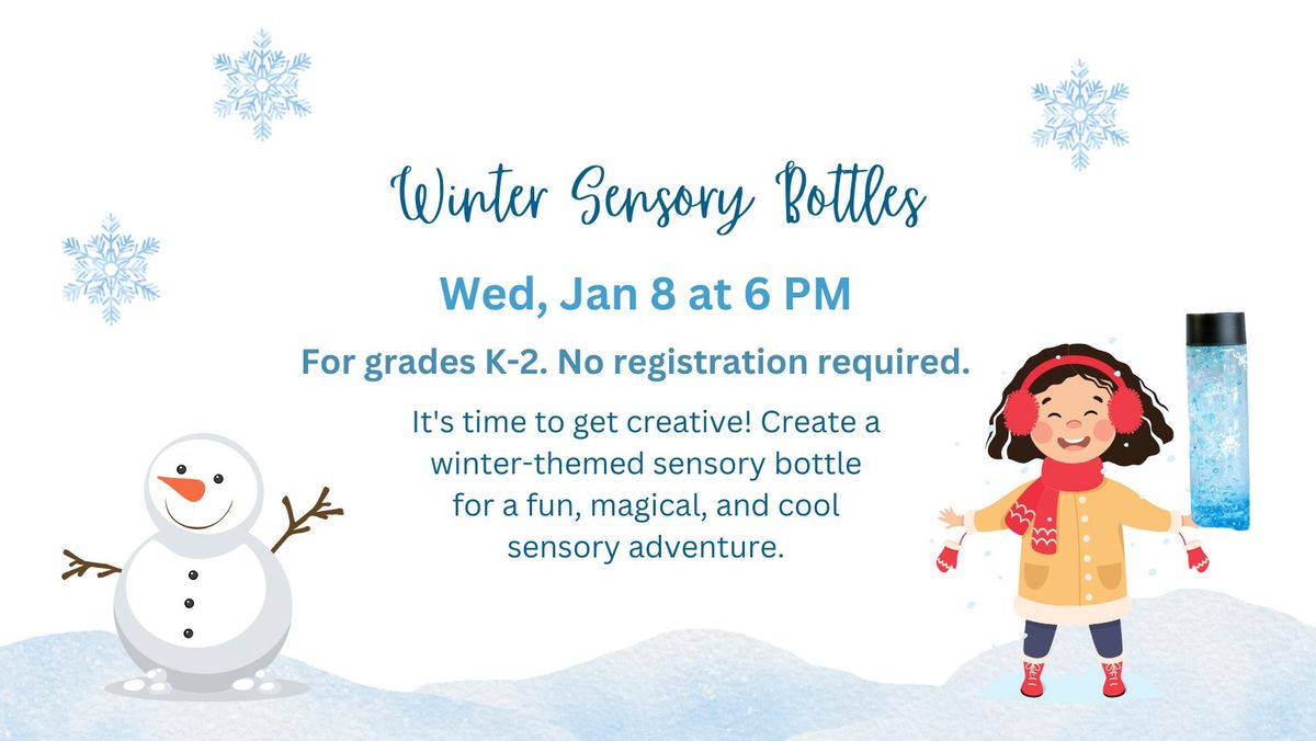 Winter Sensory Bottles for Kids