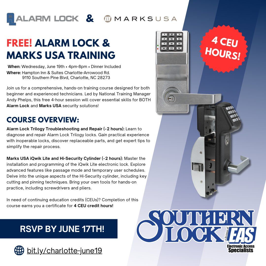 CHARLOTTE | Alarm Lock & Marks USA Training