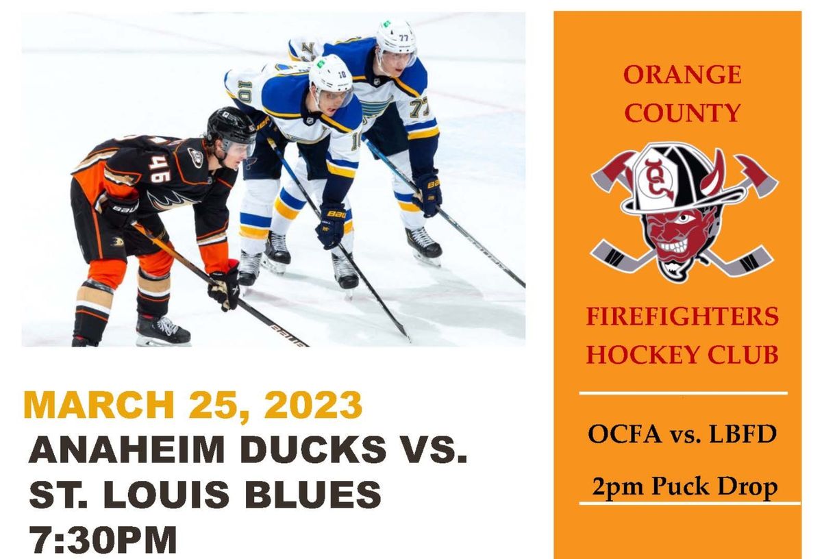 St. Louis Blues at Anaheim Ducks at Honda Center