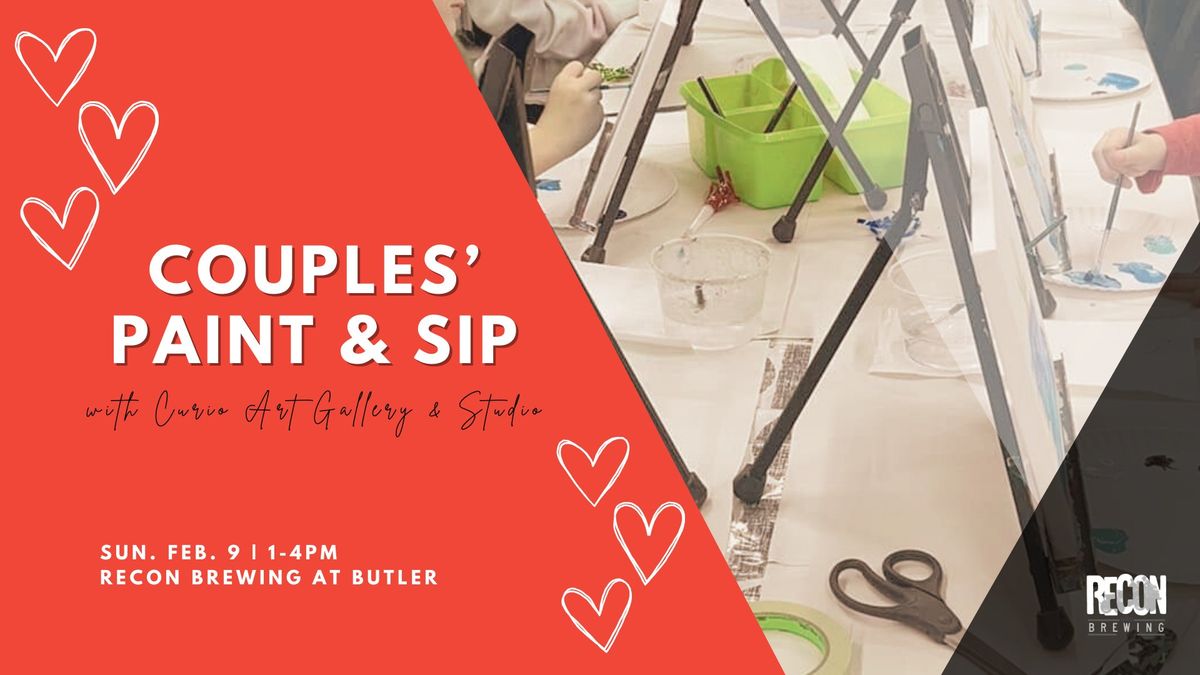 Couples' Paint & Sip at Recon Brewing with Curio Art Gallery & Studio