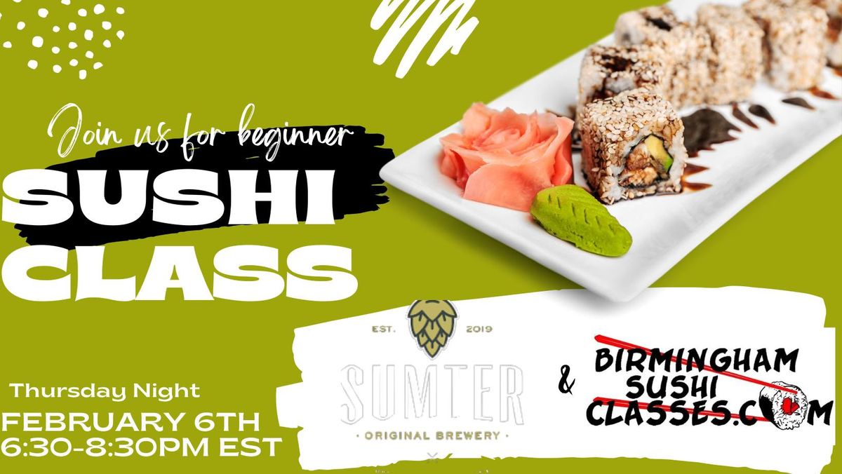 Beginner Sushi Class - Sumter, SC