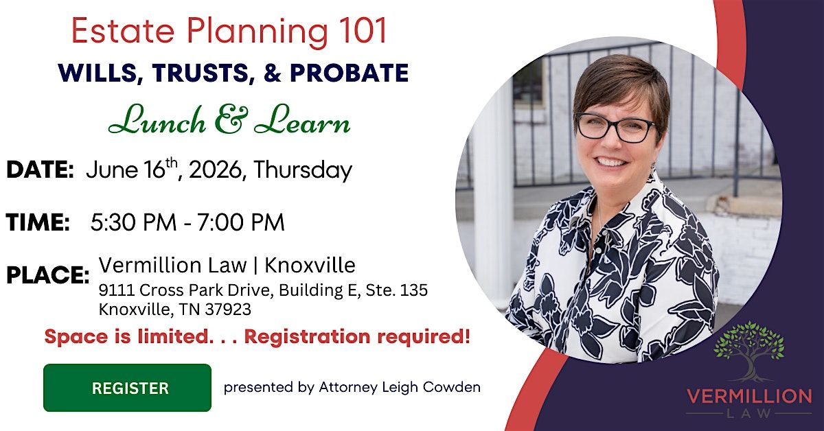 Copy of Estate Planning Essentials Seminar: Dinner Provided
